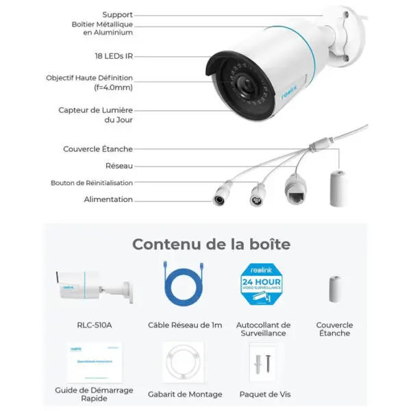 Caméra de Surveillance PoE, 5MP – Image 2
