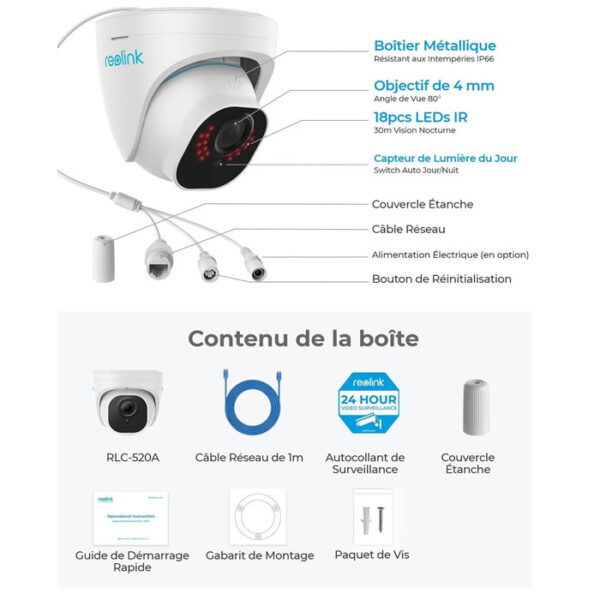 Caméra de Surveillance PoE, 5MP – Image 2